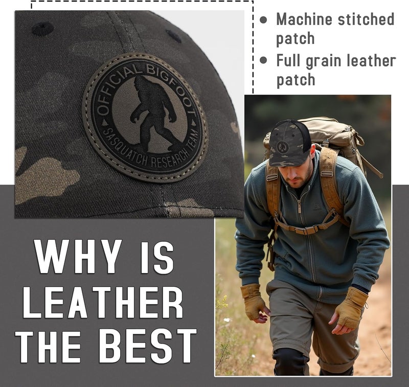 Kitcmat Store Mesh Bigfoot Hat for Men - Snapback Sasquatch Cap Adjustable Hunting & Hiking Hat Breathable Outdoor Gear - Image 4